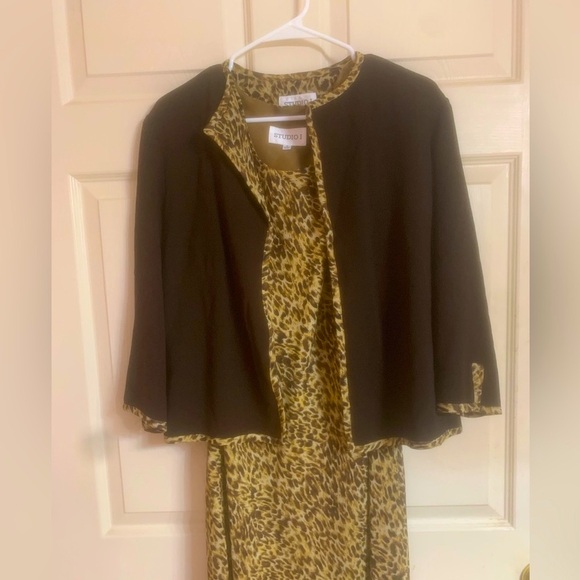 Leopard print 2pc dress - Picture 2 of 7